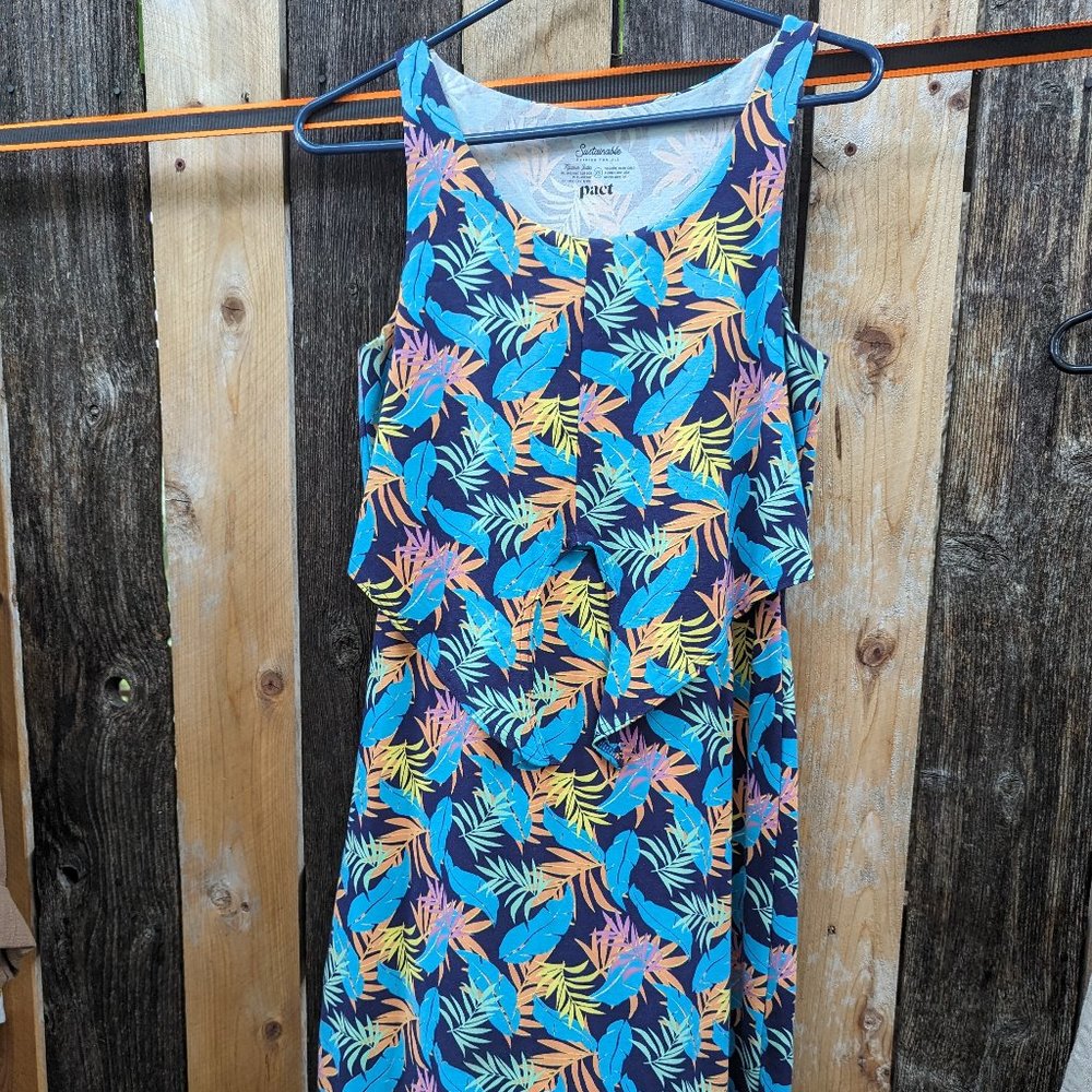 Pact top-wrap dress, XS
